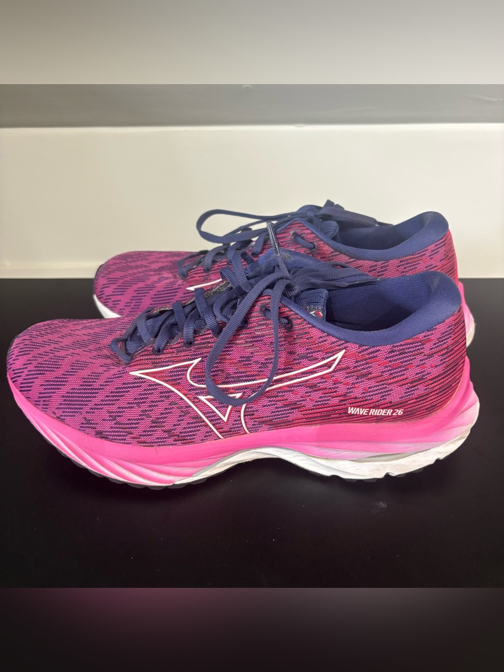 Mizuno Wave Rider 26 Women's Running Shoes Pink Purple Size 10